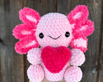 Sitting Axolotl Plushie Pattern - Crochet pattern INSTANT DOWNLOAD PDF file