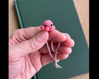 Tiny Octopus Long tentacles Bookmark Amigurumi crochet