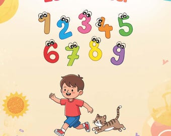 Zahlen 1-10 PDF - Matheaktivität für Vorschule, Kleinkind druckbar (digitaler Download)