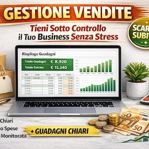 Sales Tracker Excel Sheet - Profit Analysis - Automatic Sales Forecasting - Automated Google Sheets (Digital Download)