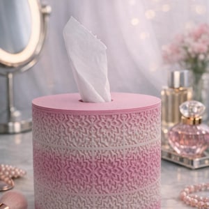 Porta rollos de papel higiénico mosaico de azulejos – Archivo STL, descarga digital, no se envía producto físico