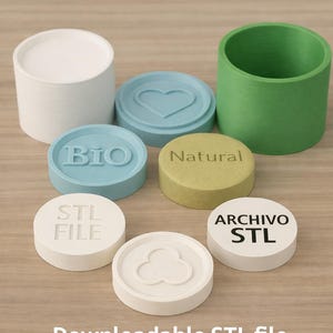 Molde Barra de Champú 3D + Pack 4 Diseños –No se envia producto fisico- Shampoo Bar Mold STL Digital