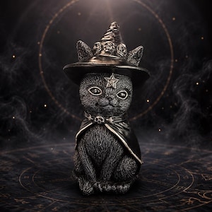 Timeless Treasures Black Wicked Black Cats Magic CD1831-BLACK