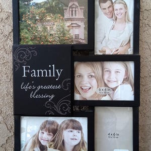 Multi Black Collage 5-4x6 Photo Frame