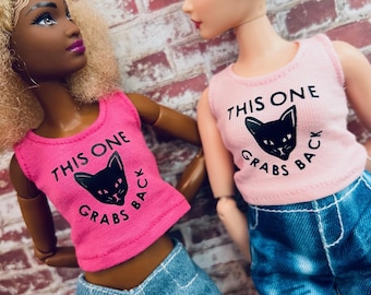 1/6 Scale Doll Shirt: "Grabs Back" Toy Apparel