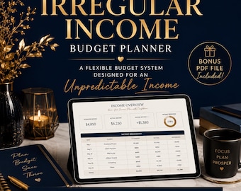 Irregular Income Budget Planner | Variable Income Budget , Budget by Paycheck , Paycheck Budget , Budget breakdown ,Budget Planner