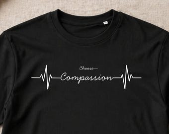 Organic Cotton Vegan T-Shirt — Choose Compassion Ethical Unisex Eco Tee