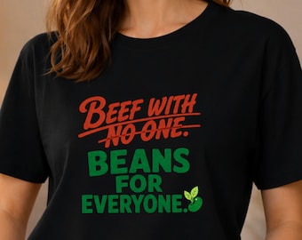 Vegan Graphic Tee | Organic Cotton Plant-Based Shirt – Funny Ethical Gift for Her