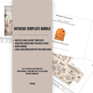 AutoCAD-mallpaket | Professionella titelblock, omslagsark, juridisk ansvarsfriskrivning (digital nedladdning)