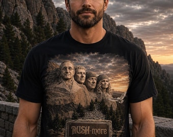 Shirt Rush-More, fanshirt progressieve rock, Rush geïnspireerd Tribute Tee, shirt klassieke rockmuziek, cadeau drummer, cadeau bassist