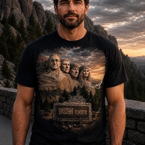 ラッシュ・モアTシャツ、プログレッシブ・ロックファンTシャツ、ラッシュにインスパイアされたトリビュートTシャツ、クラシック・ロック・ミュージックTシャツ、ドラマーへのギフト、ベーシストへのギフト