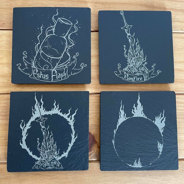 Dark Souls Temática Slate Coaster Set