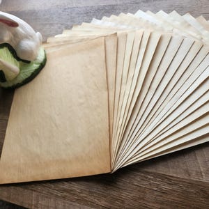 Tea Dyed Paper Bundles | Naturally Aged Paper for Junk Journaling (8.5x11 inches)