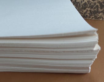 15 Vintage Cream Paper Sheets | Blank Naturally Aged Paper | Junk Journal Supply