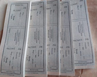 Vintage Soviet Theater Tickets | Original Unused Paper Ephemera | 20/50/100 pcs