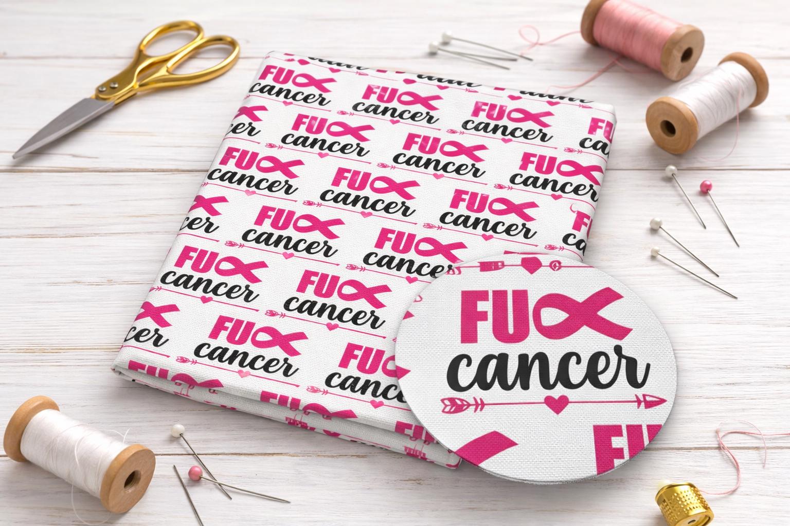 Cancer Sucks Fabric - Etsy