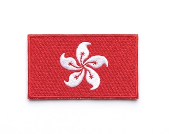 Hong Kong Flagge Aufnäher