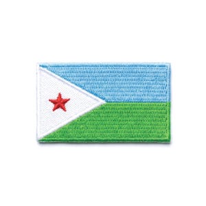 Parche con la bandera de Yibuti