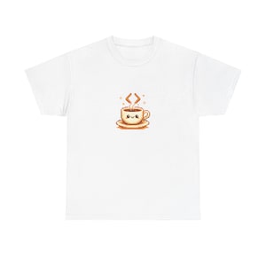 Camiseta Pixel Coffee Code Cup | Camiseta retrô para programadores