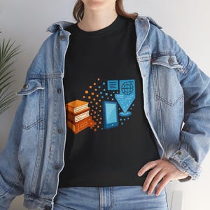 Tech Enthusiast T-Shirt: Digital World Design (DTG Printed)