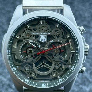 Męski zegarek na rękę TAG Heuer Carrera CR7 Chronograph Date Grey Dial w stanie roboczym