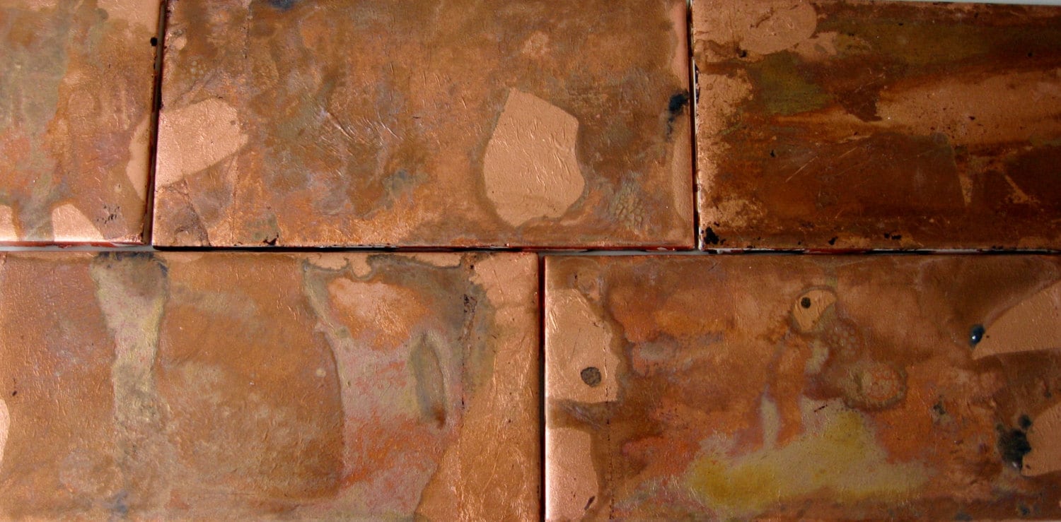 Copper Ceramic Tiles | Etsy
