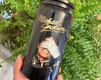 16oz Stainless Steel Michael Jackson Themed Tumbler