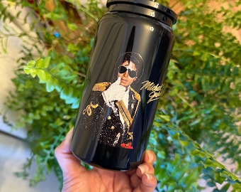16oz Stainless Steel Michael Jackson Themed Tumbler