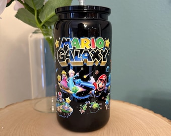 16oz Super Mario Themed Acrylic Cup