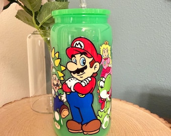 16oz Super Mario Themed Acrylic Cup