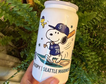 Snoopy x Mariners 16oz Stainless Steel Tumbler