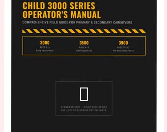 Child Operator's Manual PDF | Parenting Humor Book (Digital Download)