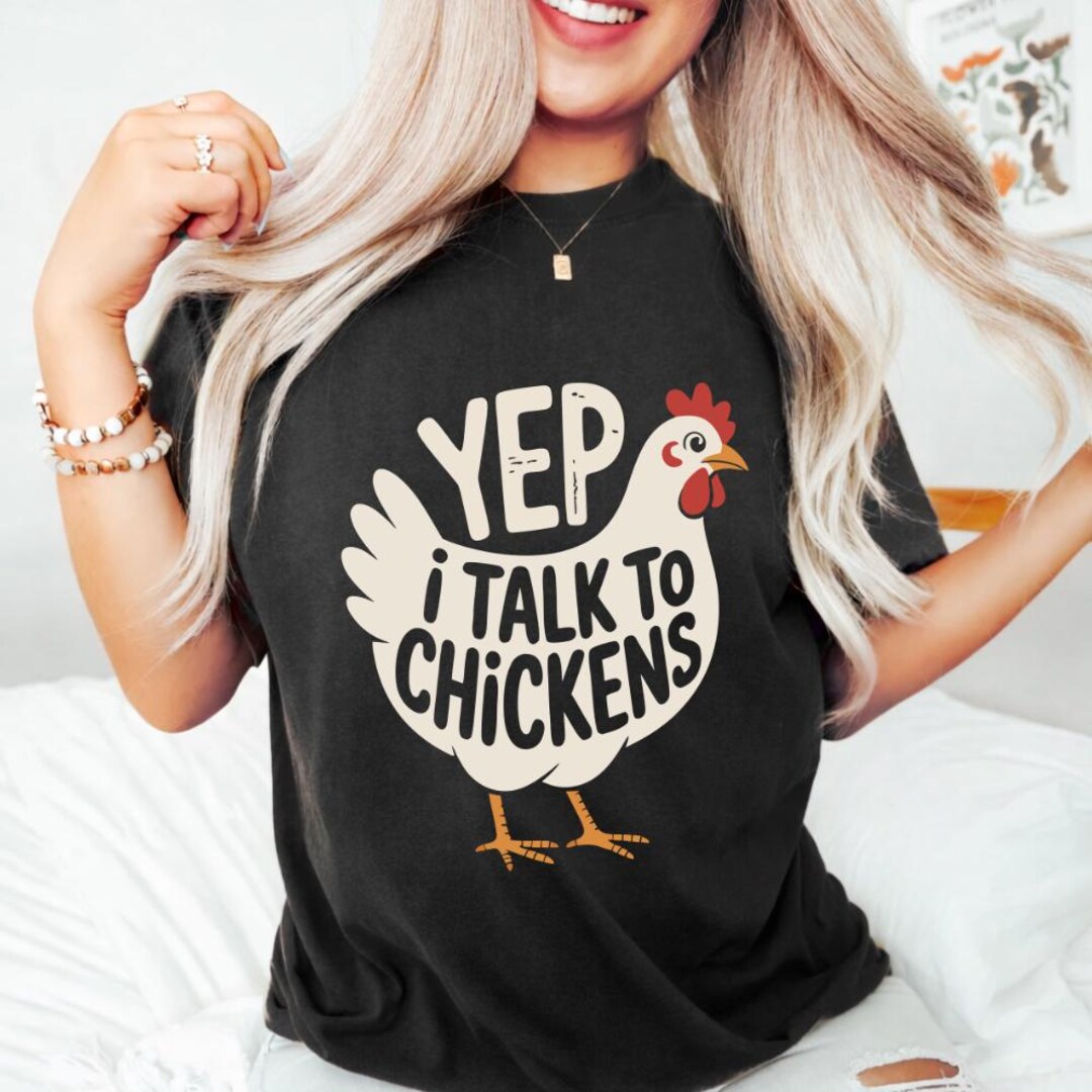 Yep I Talk to Chickens PNG, Funny Chicken Lady Sublimation, Retro Farm ...