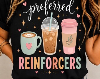 Preferred Reinforcers SVG, Funny Coffee PNG, Terapia BCBA aba, Grafika kofeiny dla nauczyciela, Mrożona kawa Latte Pobieranie cyfrowe