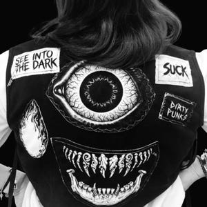 Gothic Punk Patch Weste