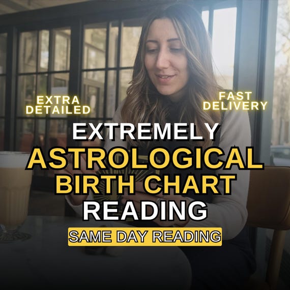 Detailed Astrological Birth Chart Reading | Psychic Tarot Life Guidance (Same Day Delivery)