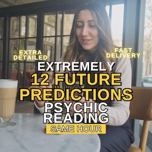 12 Future Predictions Psychic Reading | Love, Career, 2026 Insight (Same Hour Delivery)