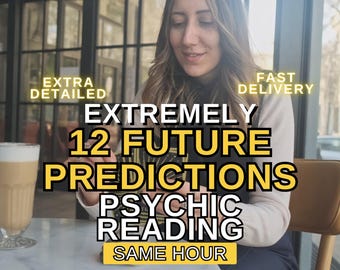 12 previsioni sul futuro - Lettura psichica / Amore, carriera, approfondimenti per il 2026 (consegna in un'ora)