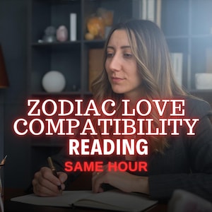 Lectura de compatibilidad amorosa del zodiaco / Informe astrológico de compatibilidad de relaciones (Entrega el mismo día)