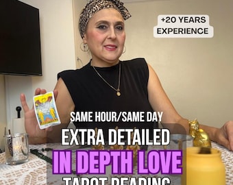 In Depth Love Tarot Reading, Same Hour Psychic Guidance (PDF)