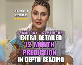 Lectura de predicción para los próximos 12 meses, lectura real de Medium en la misma hora, pronóstico de amor, carrera y vida, extra detallado