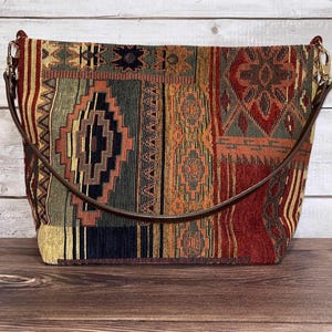 Aurora Western tapestry shoulder bag