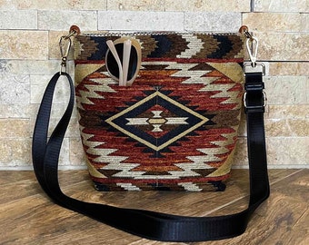 Cobre Crossbody Western tapestry bag