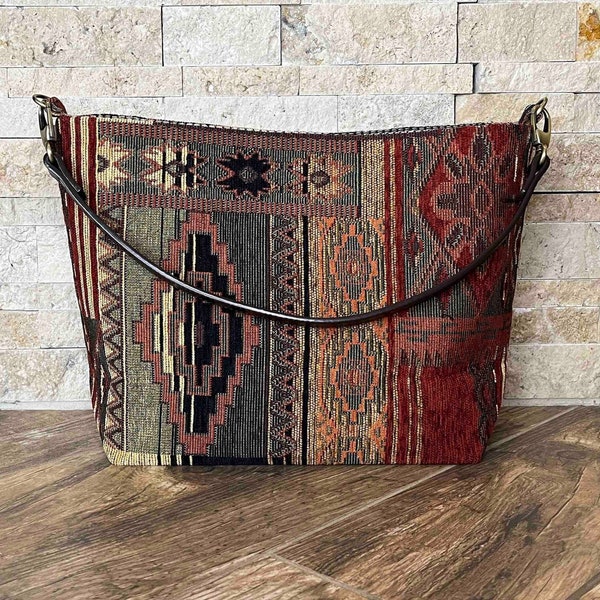 Western bag in tapestry