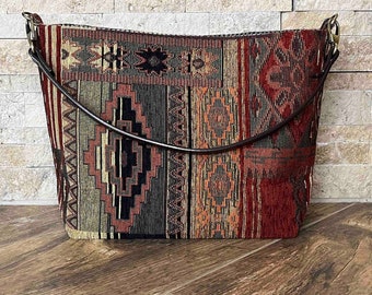 Western bag in tapestry