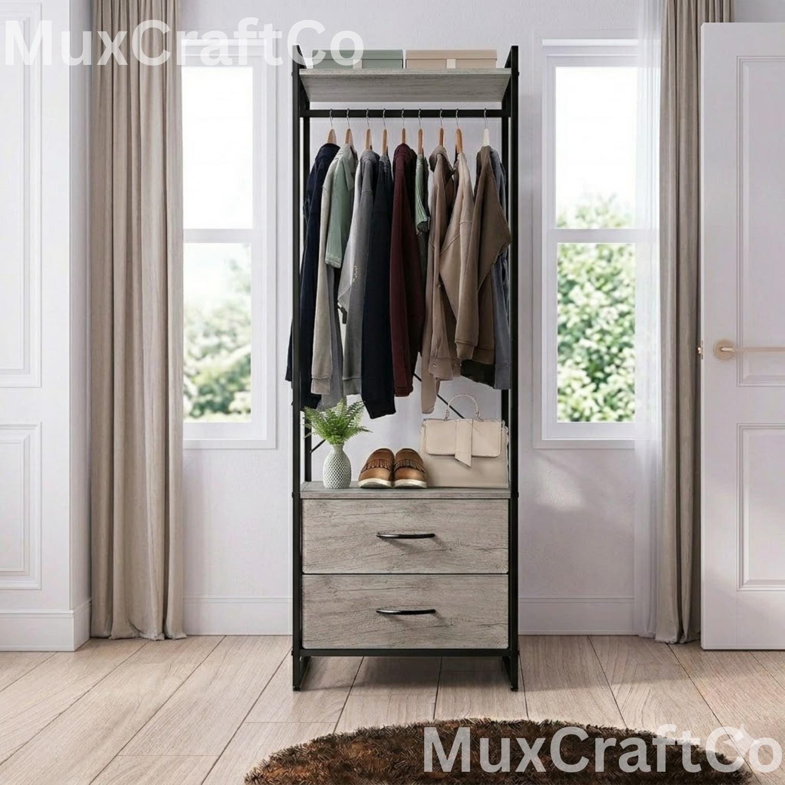 Open Closet With Drawers - Etsy