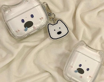 Puppy Silicone AirPods Case with Charm, AirPods Pro 2 Case, AirPods Pro Case, AirPods 1 2 3 4 Case