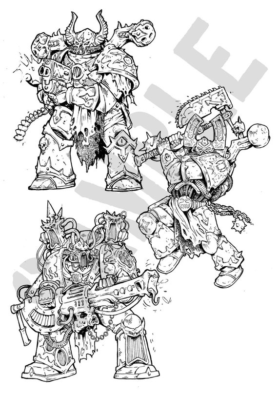 Warhammer Coloring Pages