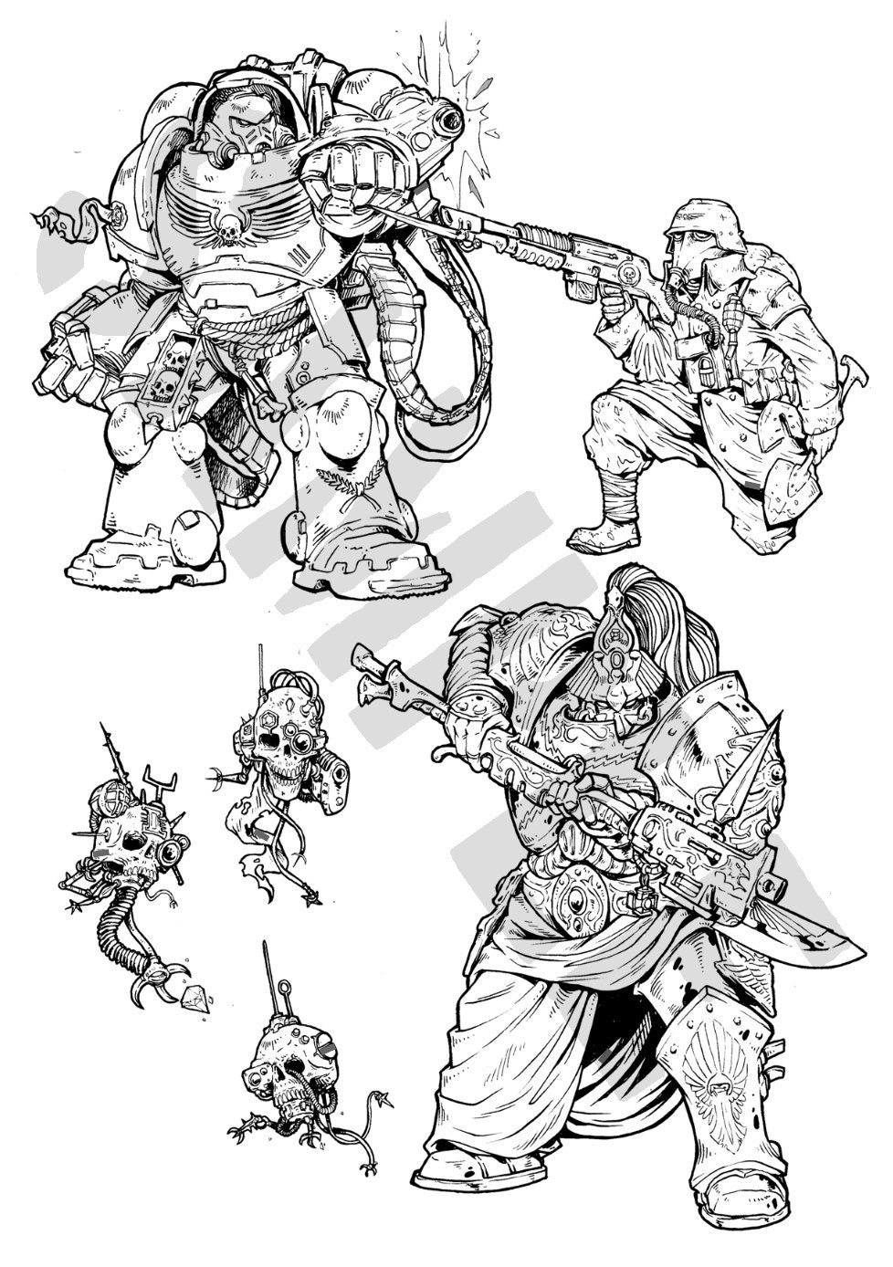 Warhammer Coloring Pages