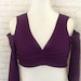Plum Purple Cotton Belly Dance Choli Top Available in Full or Scoop ...